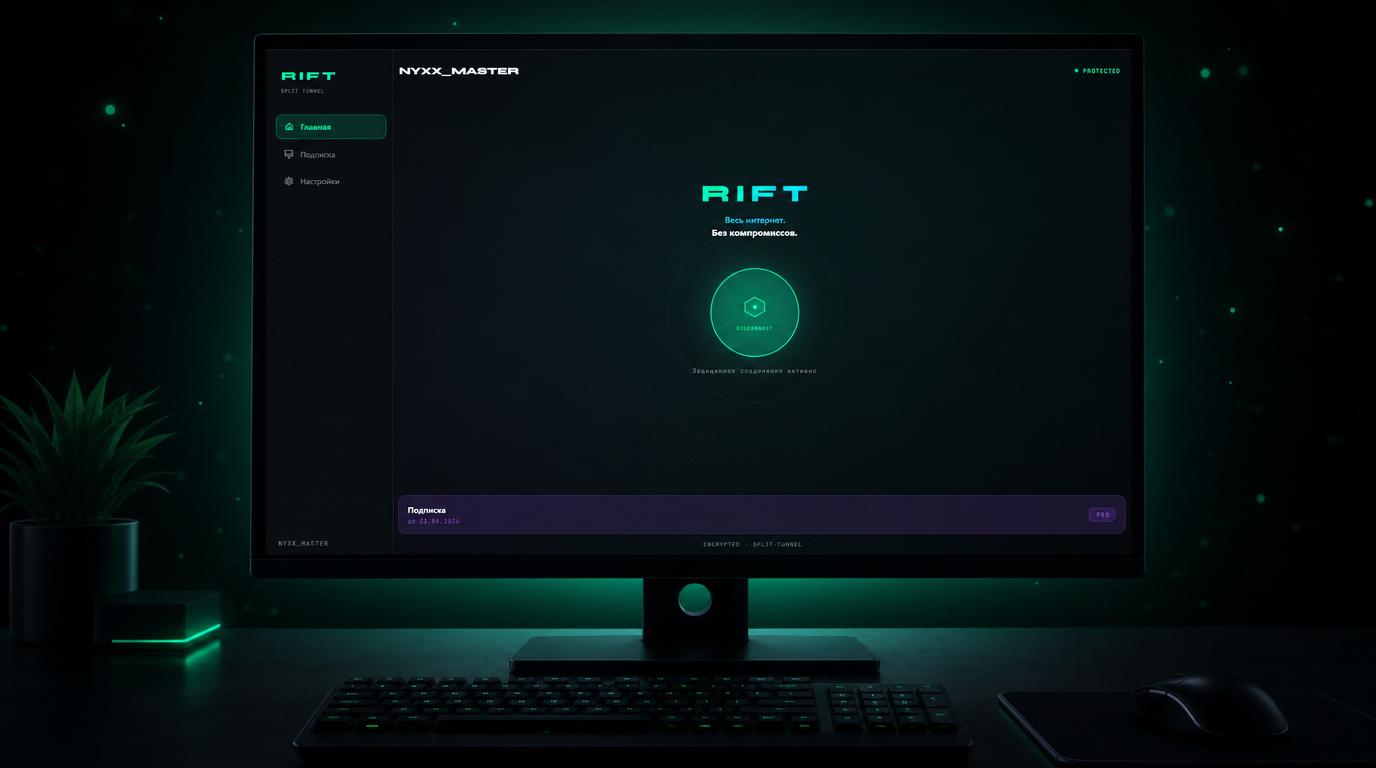 RIFT на Windows — подключено